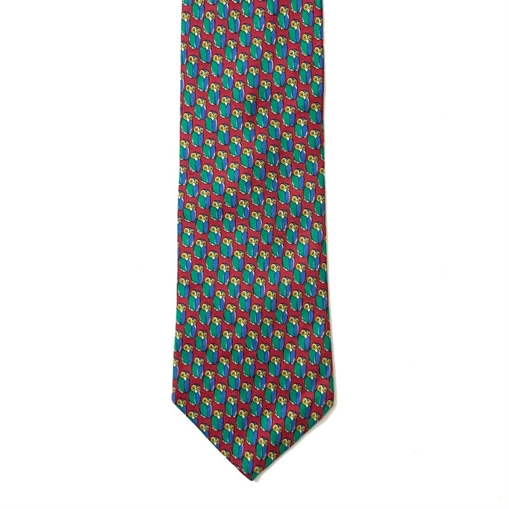 BROOKS BROTHERS Silk Tie, red and green